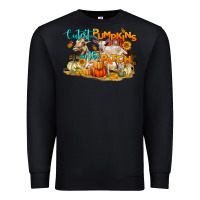 Black Cutest Pumpkin In The Patch Premium Sweatshirt - LillyAllenDesigns