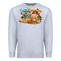 Heather Grey Cutest Pumpkin In The Patch Premium Sweatshirt - LillyAllenDesigns