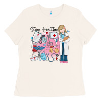 Bone stay healthy nurse Ladies Tee - MaliasSmallBusiness