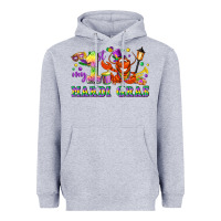 Heather Grey my first mardi gras Heavyweight Hoodie - LillyAllenDesigns