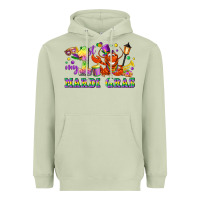 Matcha my first mardi gras Heavyweight Hoodie - LillyAllenDesigns