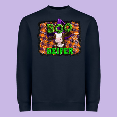Boo Heifer Halloween Heavyweight Sweatshirt Designed By Artiststas