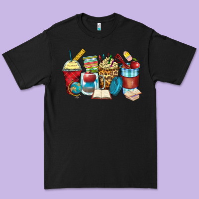 Teacher Coffee Cups Premium Tee Designed By Zillion Design Studio