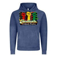 Vintage Denim juneteenth celebrate freedom Vintage Hoodie - HRA Design Shop