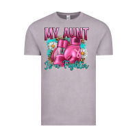 Vintage Zinc Breast Cancer My Aunt İs A Fighter Vintage Tee - Artiststas