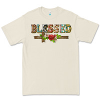Bone blessed and floral cross Premium Tee - BarkalooDesign