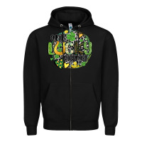 Black one lucky mama Zipper Hoodie - MaliasSmallBusiness