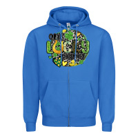 True Royal one lucky mama Zipper Hoodie - MaliasSmallBusiness