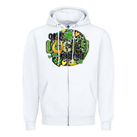 White one lucky mama Zipper Hoodie - MaliasSmallBusiness