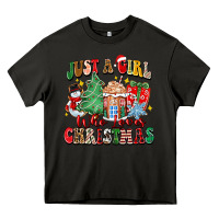 Asphalt just a girl who loves christmas Heavy Core Tee - Zillion Design Studio