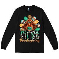 Black my first thanksgiving turkey Long Sleeve Tee - Jasminsmagicworld