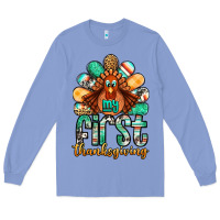 Colony Blue my first thanksgiving turkey Long Sleeve Tee - Jasminsmagicworld