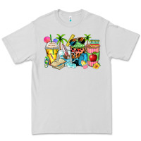 Dove Grey summer teacher coffee cups Premium Tee - Zillion Design Studio