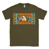 Army Green mom goat sunflowers license plate Classic Tee - Artiststas