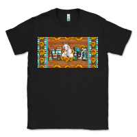 Black mom goat sunflowers license plate Classic Tee - Artiststas