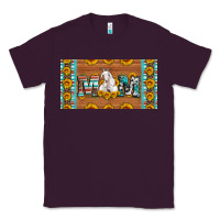 Plum mom goat sunflowers license plate Classic Tee - Artiststas