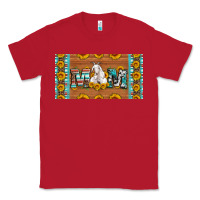 Red mom goat sunflowers license plate Classic Tee - Artiststas