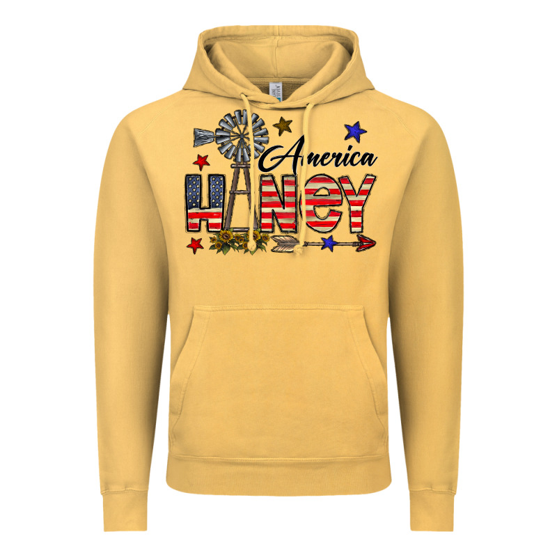 America Honey Vintage Hoodie by CowhideDigitalArt | Teevron
