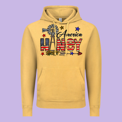 America Honey Vintage Hoodie Designed By Cowhidedigitalart
