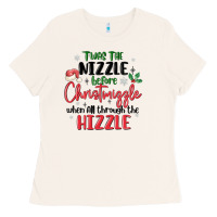 Bone twas the nizzle  before christmizzle Ladies Tee - MaliasSmallBusiness