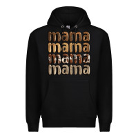 Black faux sequins mama Premium Hoodie - JahusDesignShop