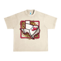 Sandshell leopard volleyball texas map Urban Heavy Tee - Jasminsmagicworld