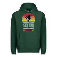 Sports Green ski kid like a regular kid but coolers Premium Hoodie - Bettercallsaul