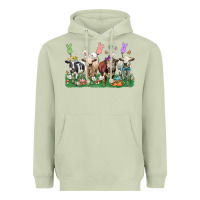 Matcha easter cow Heavyweight Hoodie - LillyAllenDesigns