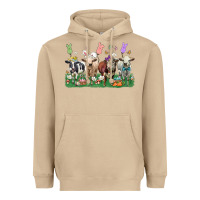 Mushroom easter cow Heavyweight Hoodie - LillyAllenDesigns
