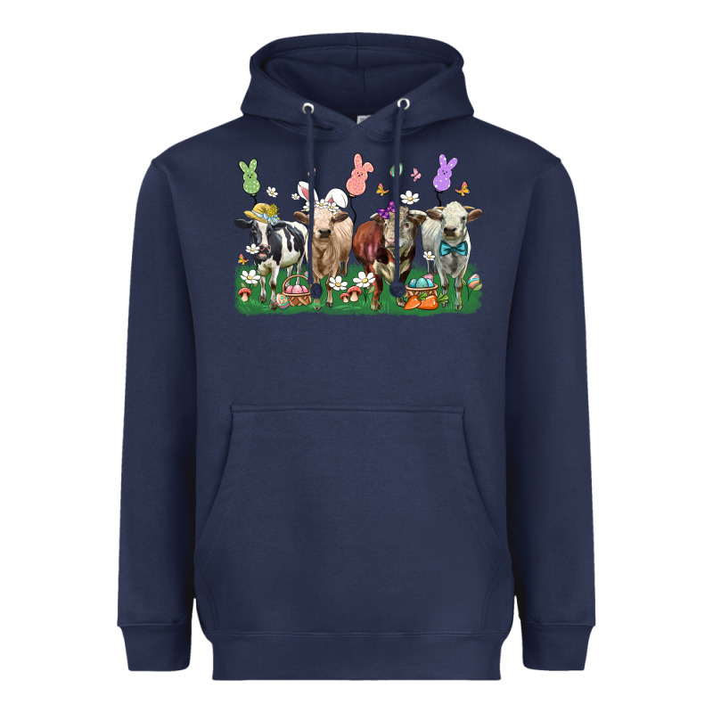 Easter Cow Heavyweight Hoodie by LillyAllenDesigns | Teevron