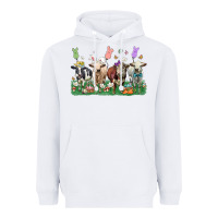 White easter cow Heavyweight Hoodie - LillyAllenDesigns