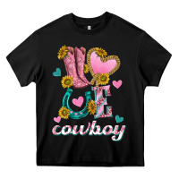 Black love western cowboy Heavy Core Tee - texasbilliewilder