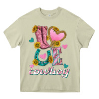 Mossy love western cowboy Heavy Core Tee - texasbilliewilder