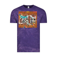 Cloud Purple happy easter cross Vintage Tee - JahusDesignShop