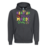Smoke bead up bitches it's mardi gras Zipper Hoodie - MaliasSmallBusiness