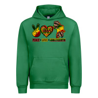 Emerald peace love juneteenth Urban Hoodie - CowGirlArtShop