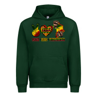 Forest Green peace love juneteenth Urban Hoodie - CowGirlArtShop