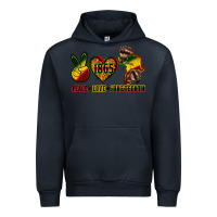 Navy peace love juneteenth Urban Hoodie - CowGirlArtShop