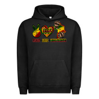 Pigment Black peace love juneteenth Urban Hoodie - CowGirlArtShop