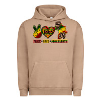 Pigment Burro peace love juneteenth Urban Hoodie - CowGirlArtShop