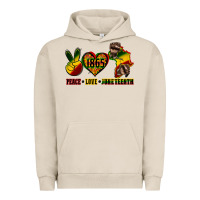 Pigment French Oak peace love juneteenth Urban Hoodie - CowGirlArtShop