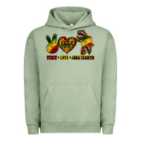 Pigment Oil Green peace love juneteenth Urban Hoodie - CowGirlArtShop