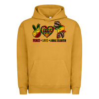 Pigment Peanut Butter peace love juneteenth Urban Hoodie - CowGirlArtShop