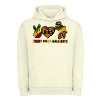 Pigment Pistachio peace love juneteenth Urban Hoodie - CowGirlArtShop