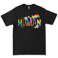 Black human with daisies Premium Tee - texasbilliewilder