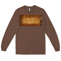Chestnut wooden leopard glitter  license plate template Long Sleeve Tee - BarkalooDesign