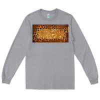 Heather Grey wooden leopard glitter  license plate template Long Sleeve Tee - BarkalooDesign