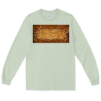 Matcha wooden leopard glitter  license plate template Long Sleeve Tee - BarkalooDesign