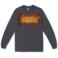 Smoke wooden leopard glitter  license plate template Long Sleeve Tee - BarkalooDesign