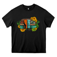 Black caravan sunflowers and cactus Heavy Core Tee - Artiststas